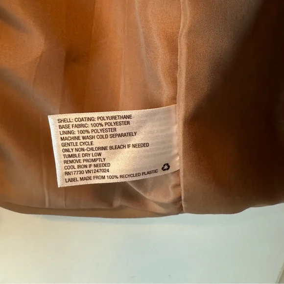 A New Day Brown Leather Coat/Bazer - Picture 7 of 7